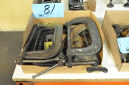 Lot-(5) Various C-Clamps in (1) Box