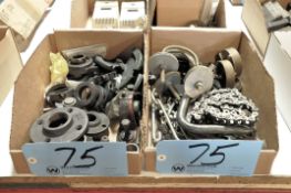 Lot-Chain, Pipe Mounts, Hooks, Carbon Monoxide Detectors, etc. in (4) Boxes