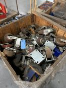 Lot of Various Size Rubber & Steel Casters