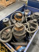 Lot of Wet / Dry Vaccums, Vaccum Accessories & Vaccum Hoses