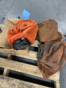 Lot of (3) Leather Welding Helmets