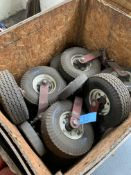 Lot of Various Size Rubber Wheels