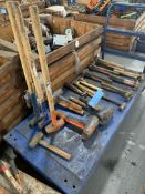 Lot of Various Size Hammers & Sledge Hammers