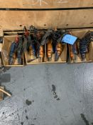 Lot of (8) Electric Screw Guns, 110 Volt