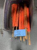 Lot of Orange Signal Flags