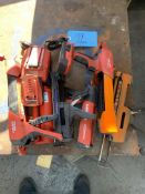 Lot of Hilti Manual & Battery Powered Epoxy Guns with Chargers