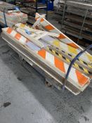 Lot of Plastic & Wood A-frame Barricades