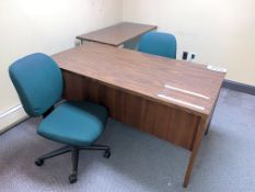 2 Piece Desk System with (2) Chairs