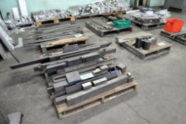 Lot-Steel Flat Bar Cutoff Stock and Stainless Steel Solid Round Bar Cutoff Stock on (4) Pallets