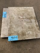 Lot of (2) Cast Aluminum Fixture Bases (1) 22