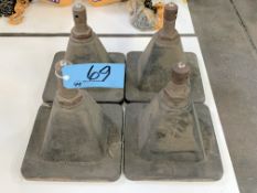 Lot-(4) Screw Type Table Jacks