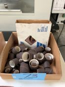 Lot-Various Sanding Spindles and Roll Sanding Cloth in (1) Box
