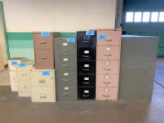 Lot-(13) Assorted File Cabinets