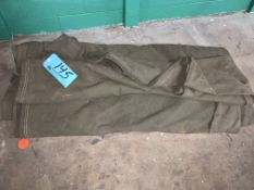 Lot-(1) Tarp and 3-Phase Extension Cord in (1) Tote
