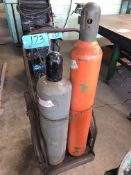 Lot-Tank Cart with Oxygen/Acetylene Bottles