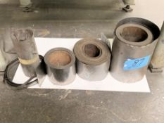 Lot-Various Partial Rolls of Shim Stock on Floor Under (1) Table