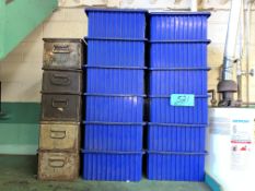Lot-Metal and Plastic Parts Tote and Binders