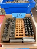 Lot-Various Hand Stamp Sets in (1) Box