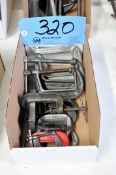 Lot-Various Small C-Clamps in (1) Box