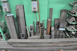 Lot-Steel Square and Rectangular Tube Cutoff Stock on Floor