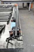 Lot-(6) Various Long Flat Bar and Pipe Style Bar Clamps in one Stack