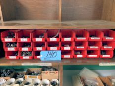 Lot-(24) Parts Bins with Bushings Contents