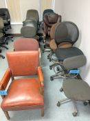 Lot-Various Office Chairs in (2) Rows