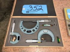 Mitutoyo 3-Piece Outside Micrometer Set with Case