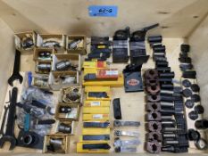 Box of Miscelleanous Jacobs Chucks (New in Box), Lathe Tooling Holders, VMC Tooling Holders, Etc.