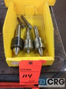Lot of (5) asst live and dead centers (LOCATED IN TOOL ROOM MACHINE SHOP)