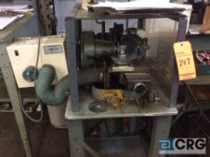 Blade sharpening machine with table (LOCATED ON 1ST FLOOR PRODUCTION AREA)