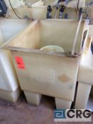 24 inch wide poly tank (LOCATION: PLATING ROOM ON 2ND FLOOR)