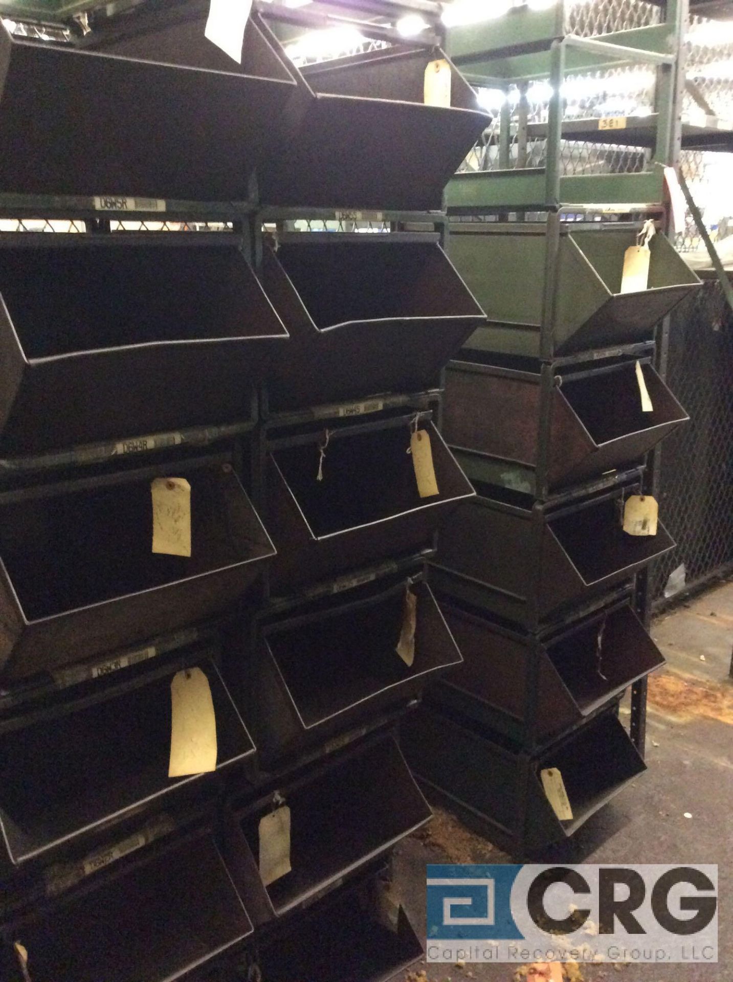 Lot of asst steel parts bins, estimated count of +/- 400 total (LATE PICKUP AFTER BINS ARE EMPTY) ( - Image 7 of 7