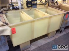 68 inch wide poly tank (LOCATION: PLATING ROOM ON 2ND FLOOR)