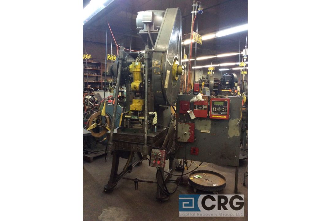 Bliss OBI press, mn 21 1/4, 120 strokes per minute, flywheel at 2 inch slide, Wintriss DiPro 1500 - Image 1 of 3