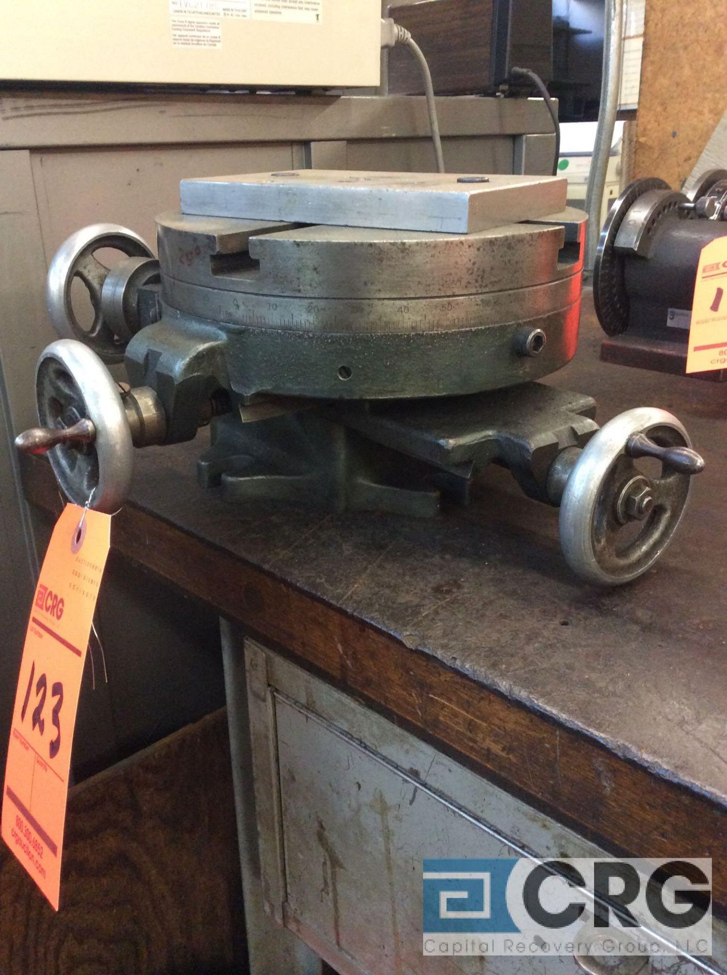Compound slide rotary table, 8 inch diameter (LOCATED IN TOOL ROOM MACHINE SHOP) - Image 2 of 2