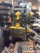 Bliss 22 ton OBI press, mn C-22, 3 inch stroke, 9 1/4 inch shut height, 2 1/4 inch slide (LOCATED ON