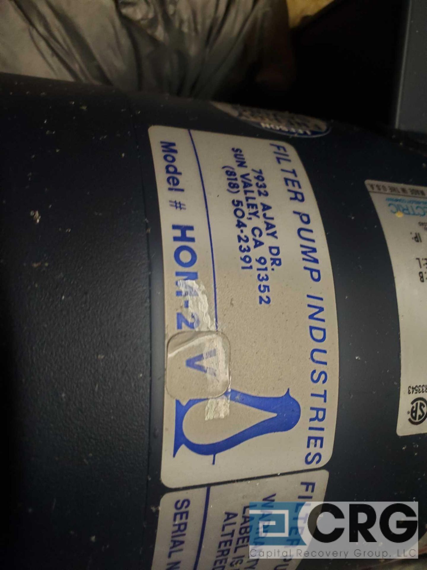 Filter Pump Industries HOM-2 pump and motor, NEW IN BOX (LOCATED INSIDE TOOL ROOM) - Image 2 of 3