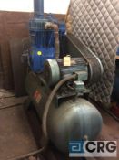 Scales horizontal air compressor, 20 HP motor (LOCATED ON 1ST FLOOR PRODUCTION AREA)