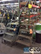 Lot of (2) 4-step stock ladders (LOCATED INSIDE TOOL ROOM)