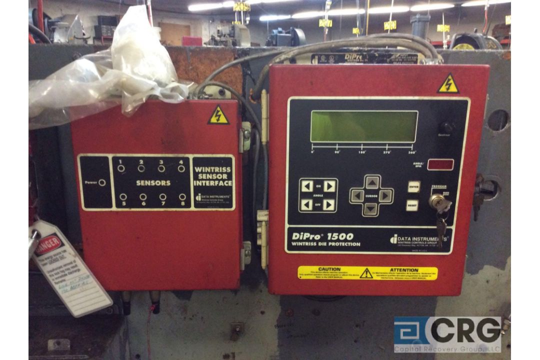 Bliss OBI press, mn 21 1/4, 120 strokes per minute, flywheel at 2 inch slide, Wintriss DiPro 1500 - Image 3 of 3