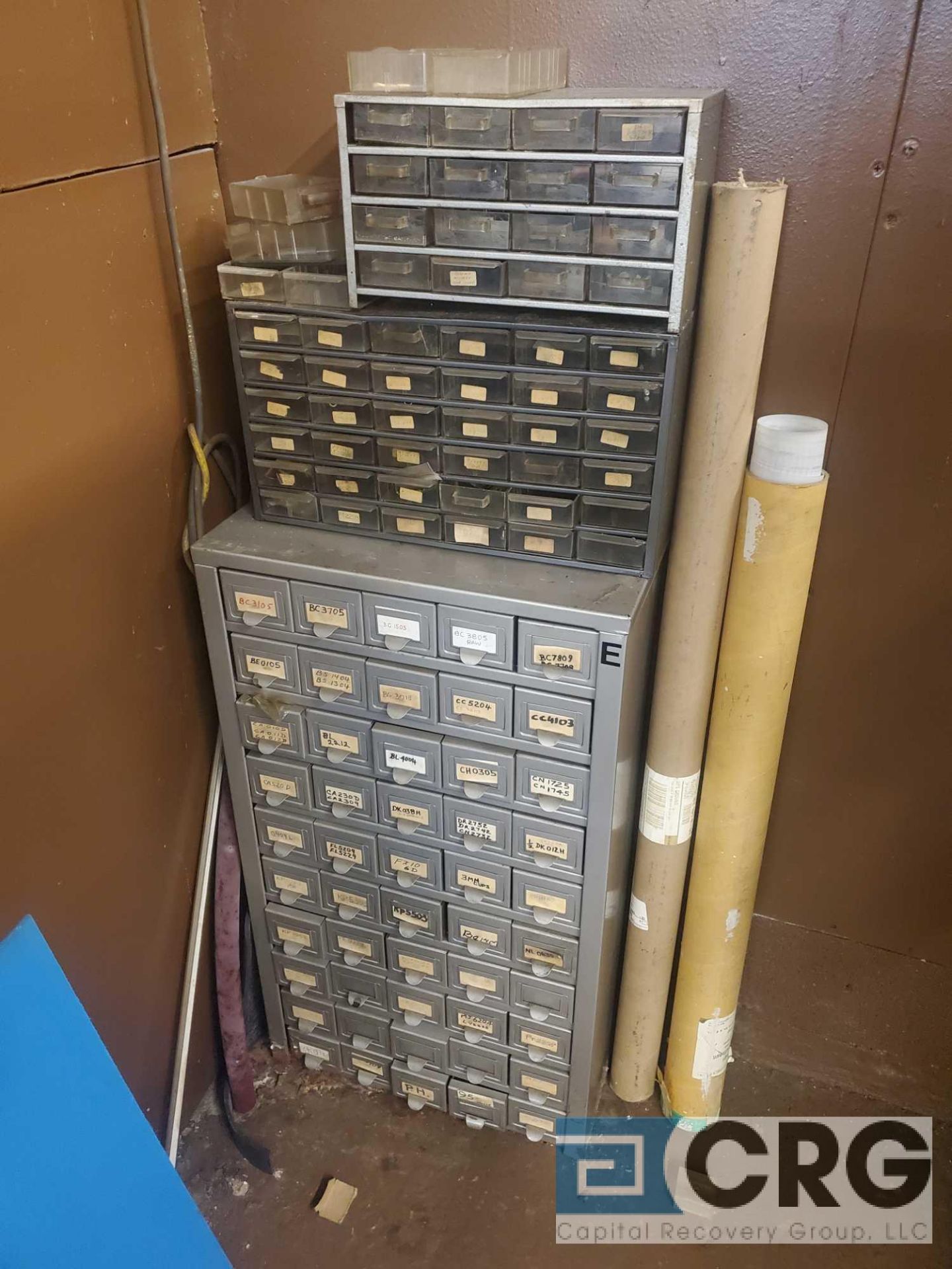 Lot of asst steel parts cabinets with contents (LOCATED IN TOOL ROOM MACHINE SHOP) - Image 2 of 2