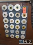 Lot of asst grinding wheels, contents of (4) areas (LOCATED IN TOOL ROOM MACHINE SHOP)