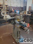 Lars Machine Company pantograph, 8 X 18 inch T-slot table, Kurt 4 inch milling machine vise,