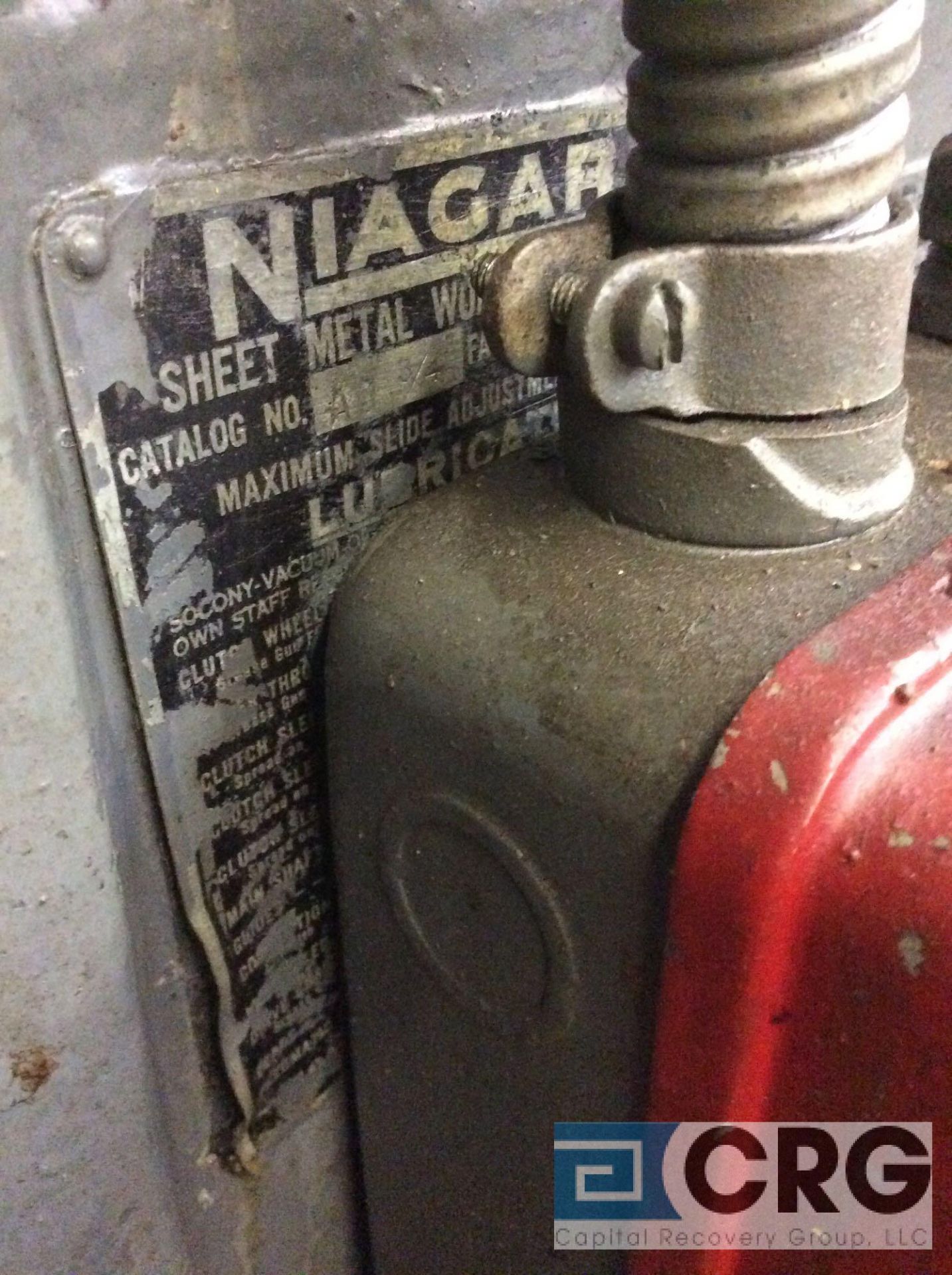 Niagara A1-3/4 punch press, sn 21249, 1 1/2 slide, 112 stroke per minute, 15,637 hrs (LOCATED ON 1ST - Image 4 of 5