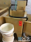 24 inch wide poly tank (LOCATION: PLATING ROOM ON 2ND FLOOR)