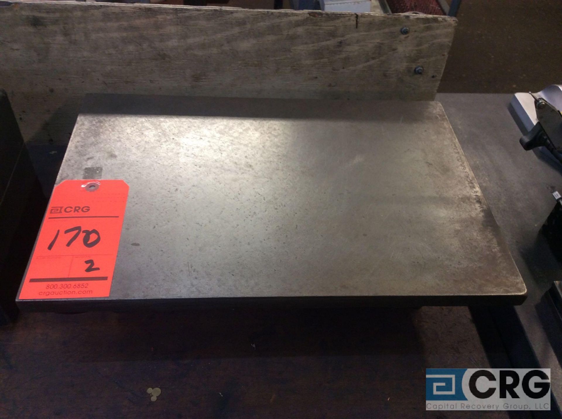 Lot of (2) 12 X 18 inch steel surface plates (LOCATED IN TOOL ROOM MACHINE SHOP) - Image 2 of 2