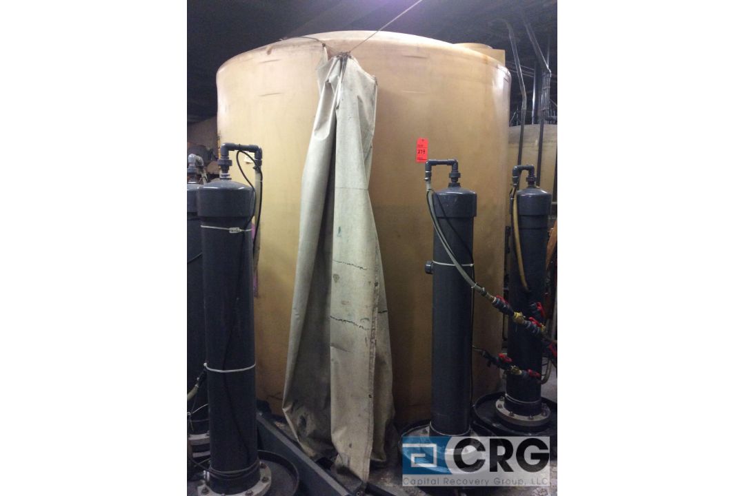 Approx 3000 gallon poly treatment storage tank (LOCATED ON 1ST FLOOR CHEMICAL MIXING)