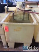 30 inch wide poly tank (LOCATION:  PLATING ROOM ON 2ND FLOOR)