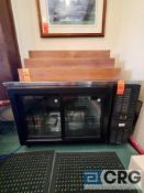 PERLICK 2 sliding glass door back bar refrigerator 2 section, model SDBS60-R, S/N 728264, 5ft (w)